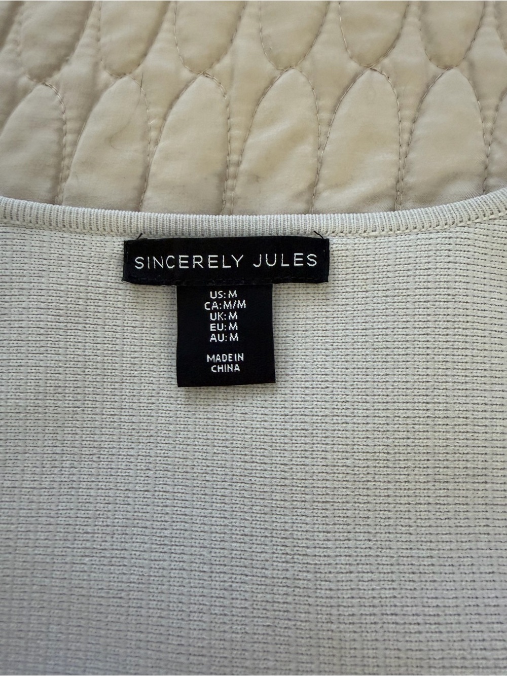 Sincerely Jules Light Gray Ribbed Top - Picture 2 of 3